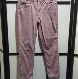 Calvin Klein ankle skinny jeans, dusty mauve